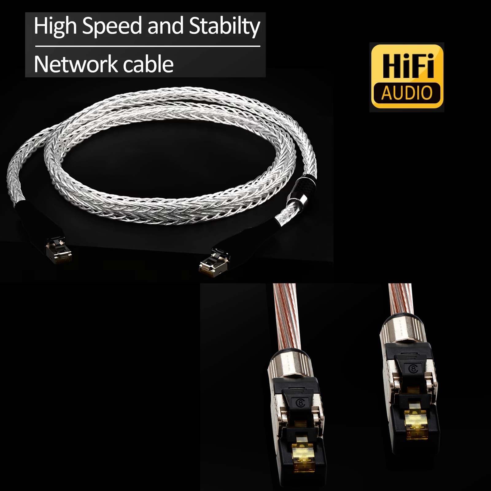Cat8 이더넷 케이블 OCC 은도금 40Gbps 20 - Home Cinema Tv 리뷰 및 가격