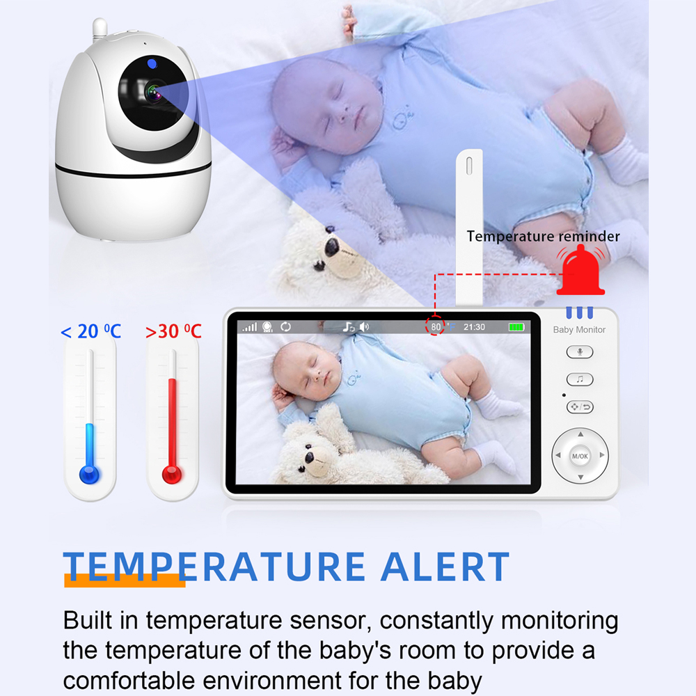 카메라와 오디오가 포함된 비디오 베이비 모니터, 5인치 - Home Cinema Wireless 리뷰 및 가격