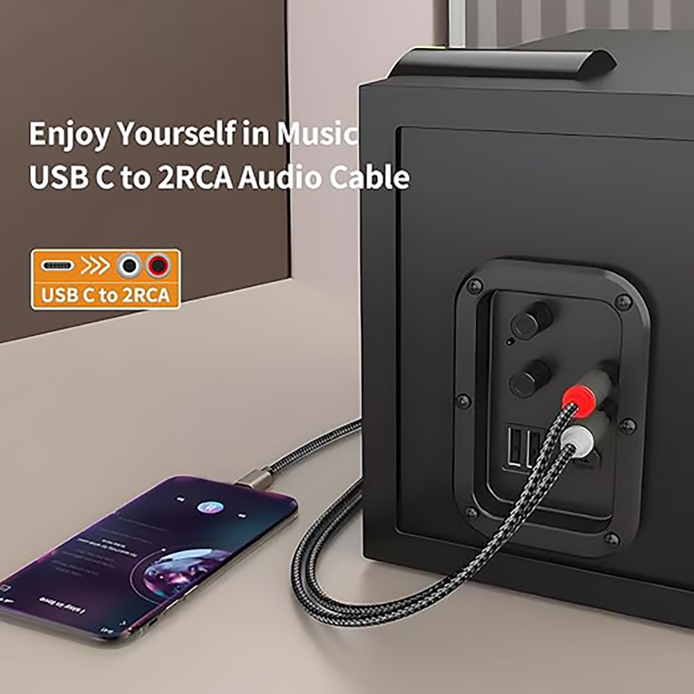 USB C - 2 RCA 오디오 케이블, Type-C  - Audio Home Cinema 리뷰 및 가격